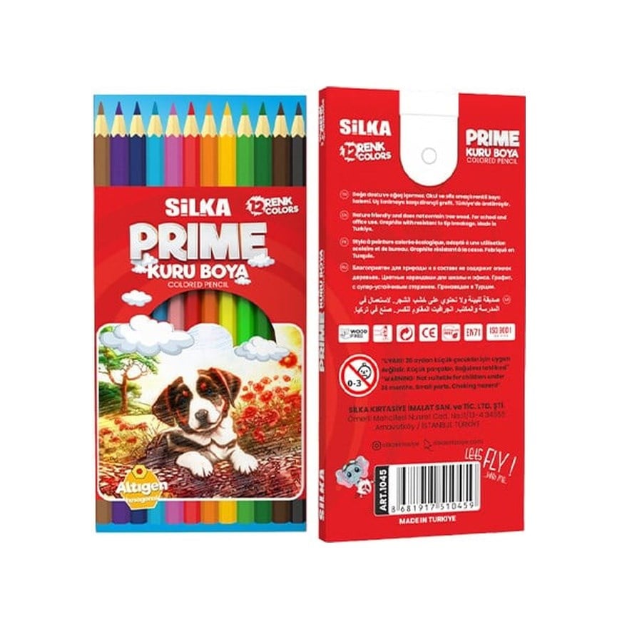 Art.1045 12li Prime Kuru Boya Çok Renkli