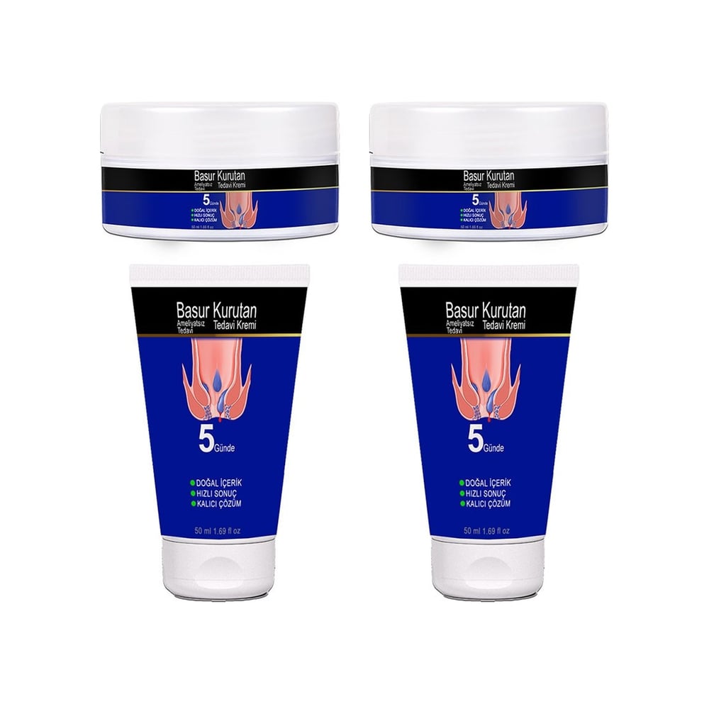 Basurkurutan Kremi 2 Adet Aslanpençesi Kestane Hellebore Çiçek Esktarları 50 Ml Tüp&kavanoz Set