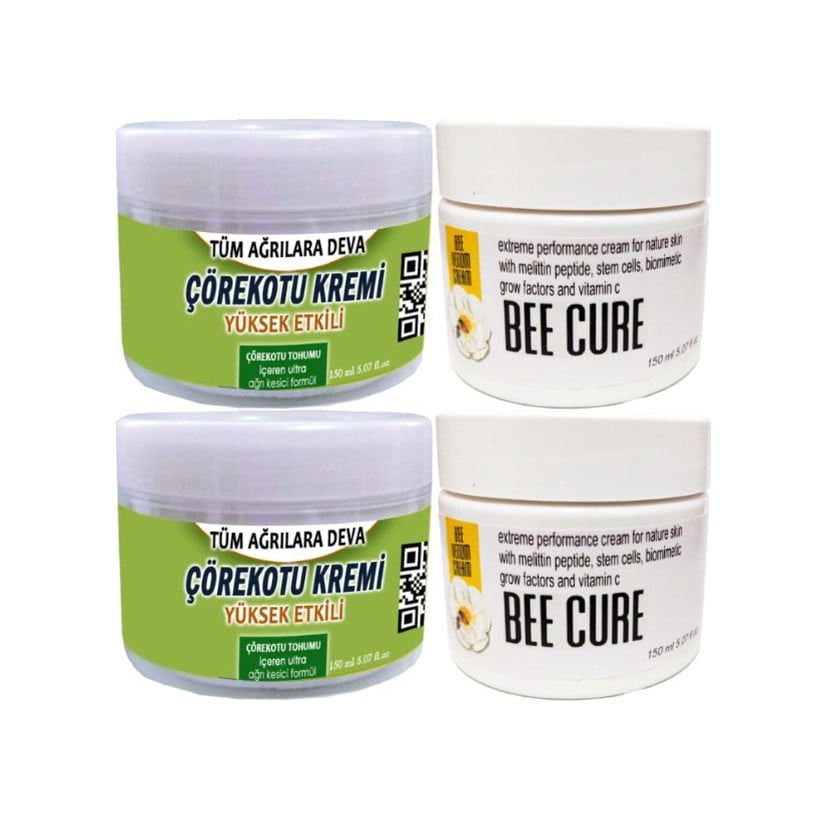 Çörek Otu Kremi 2 Adet 150 Ml + 2 Adet Beecure Krem 150 Ml / Krem Seti