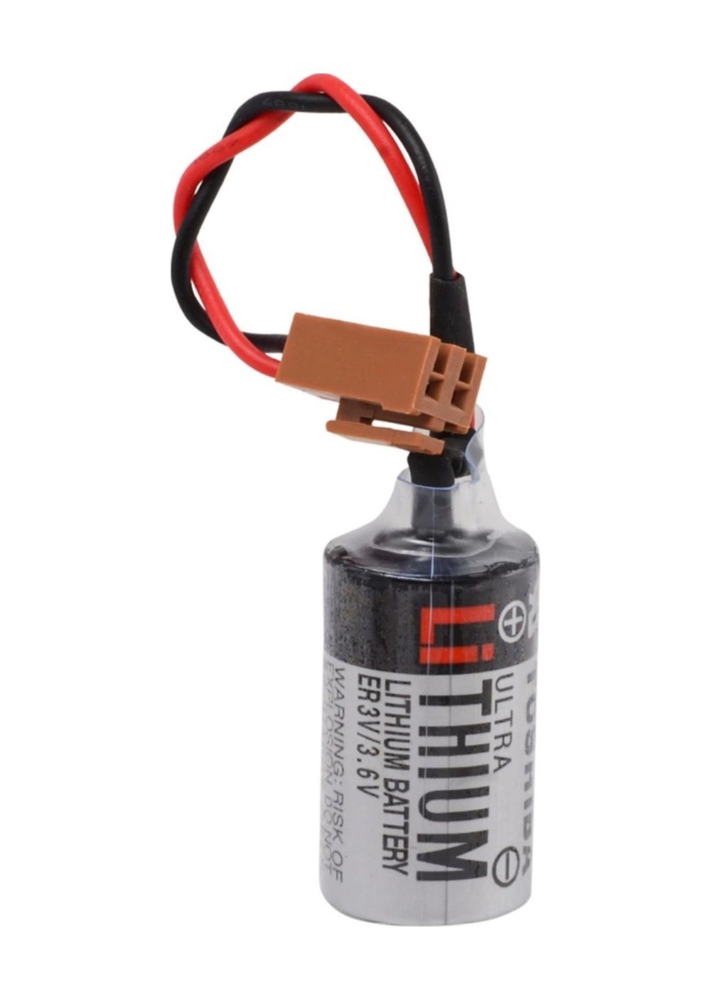 Er3v 3.6v 1/2aa Size Lithium Pil - Kahverengi Soket