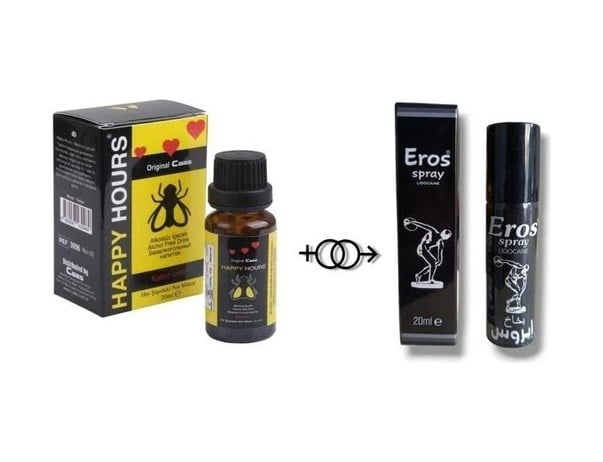 Eros Happy Hours Kadınlara Özel Damla + Eros Sprey
