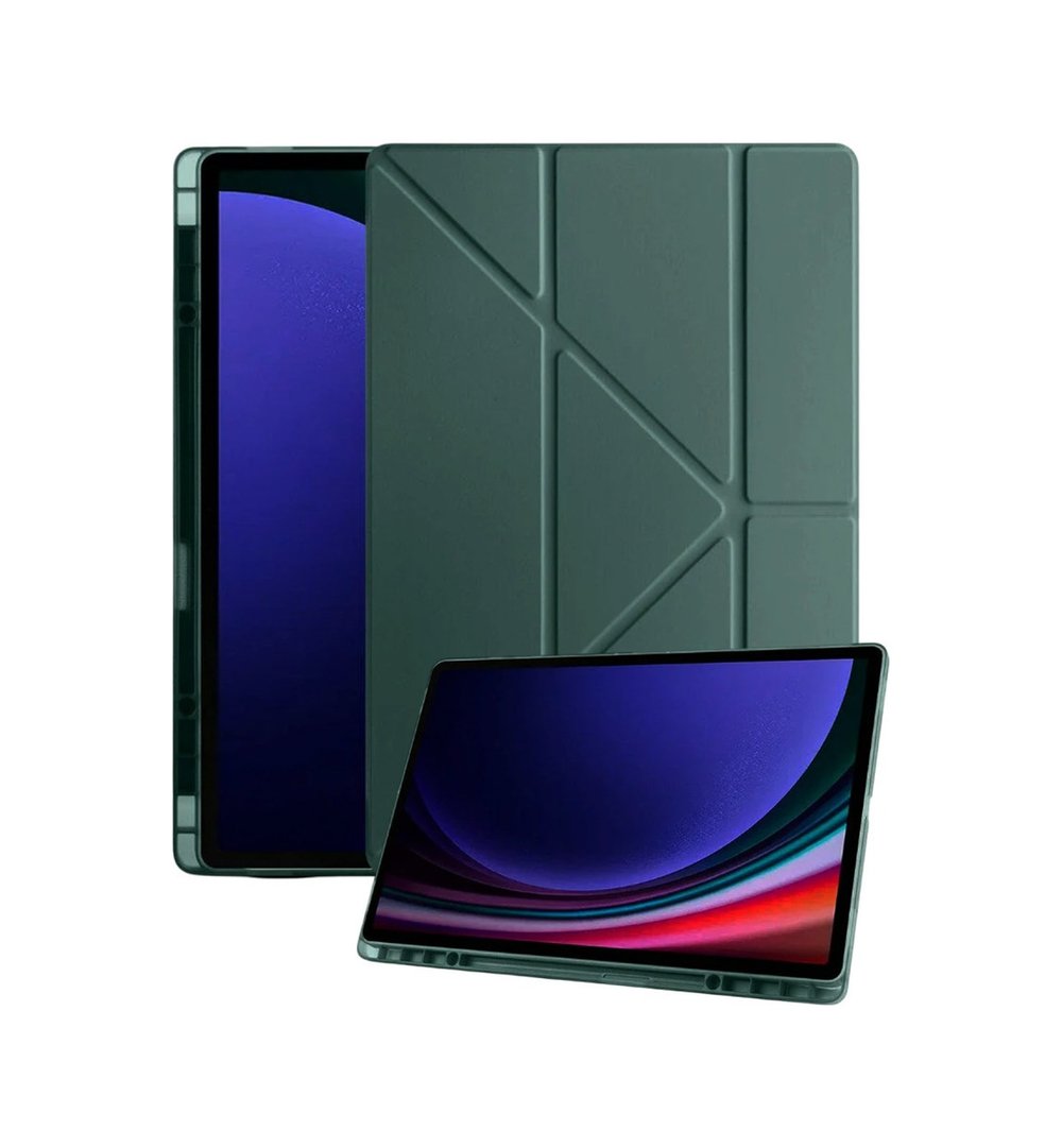 Galaxy Tab A11 Kalemlikli Mars Tablet Kılıfı - Koyu Yeşil Diğer Diğer