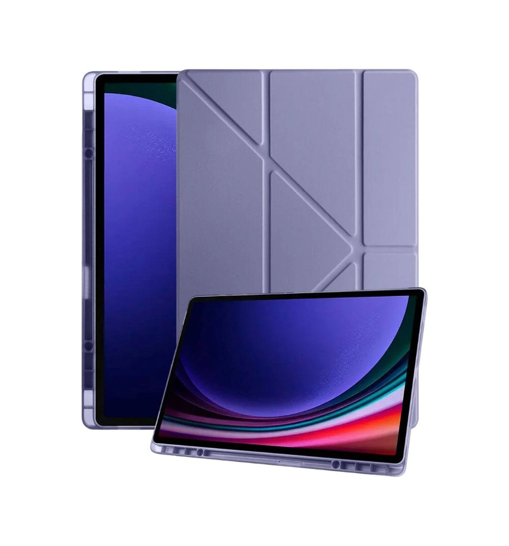 Galaxy X730 Tab S11 Kalemlikli Mars Tablet Kılıfı - Lavender Arka Kapak Lacivert