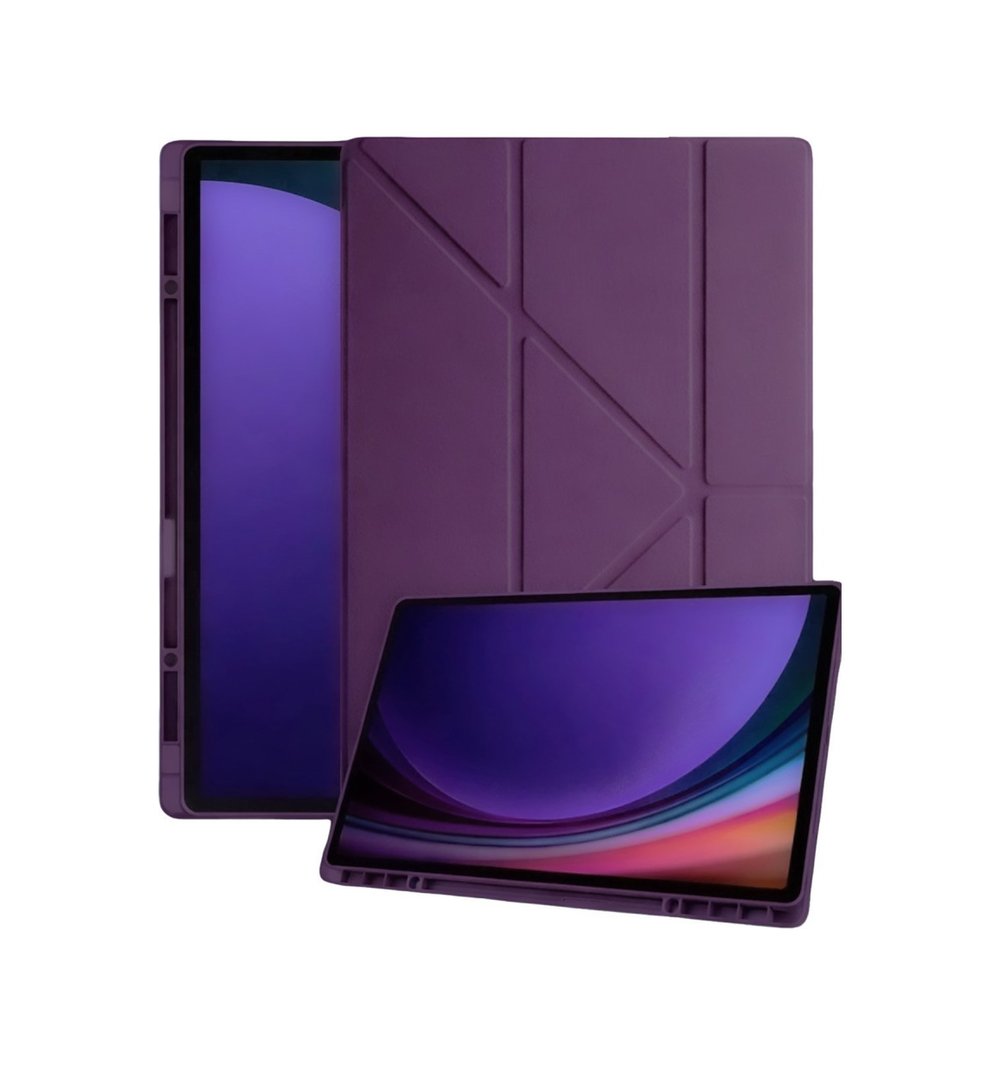 Galaxy X730 Tab S11 Kalemlikli Mars Tablet Kılıfı - Mürdüm Arka Kapak Lacivert