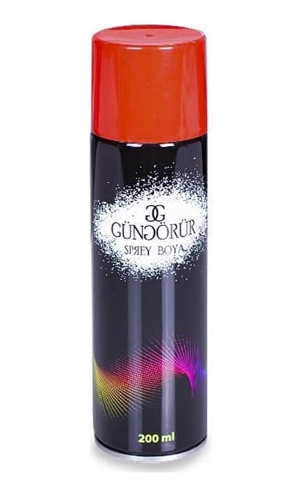 Gün G 200ml Kırmızı Sprey Boya 1 Adet Çok Renkli
