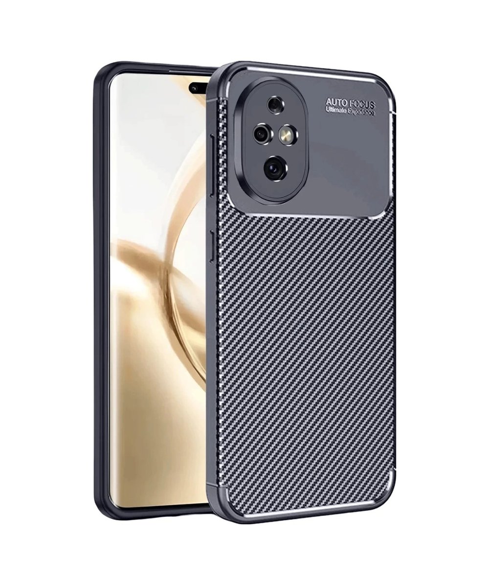 Honor 200 Uyumlu Kılıf Auto Focus Karbon Kapak - Lacivert Belirtilmemiş
