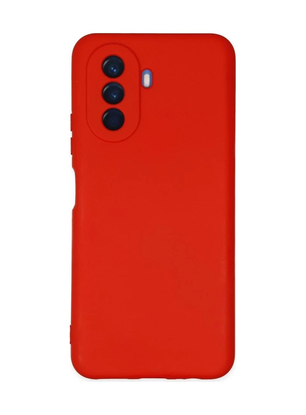 Huawei Nova Y70 Uyumlu Kılıf Nano İçi Kadife Silikon - Kırmızı Belirtilmemiş
