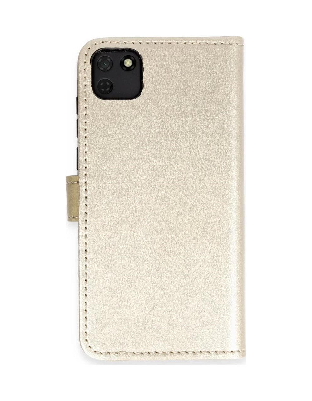 Huawei Y5p Uyumlu Kılıf Trend S Plus Kapaklı Kılıf - Gold Belirtilmemiş