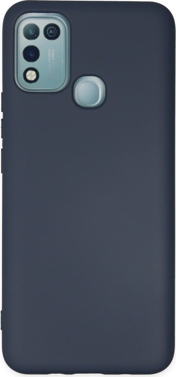 İnfinix Hot 10 Play Uyumlu Kılıf Nano İçi Kadife Silikon - Lacivert Belirtilmemiş