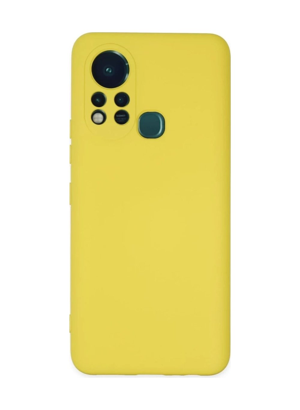 İnfinix Hot 11s Uyumlu Kılıf Nano İçi Kadife Silikon - Sarı Belirtilmemiş