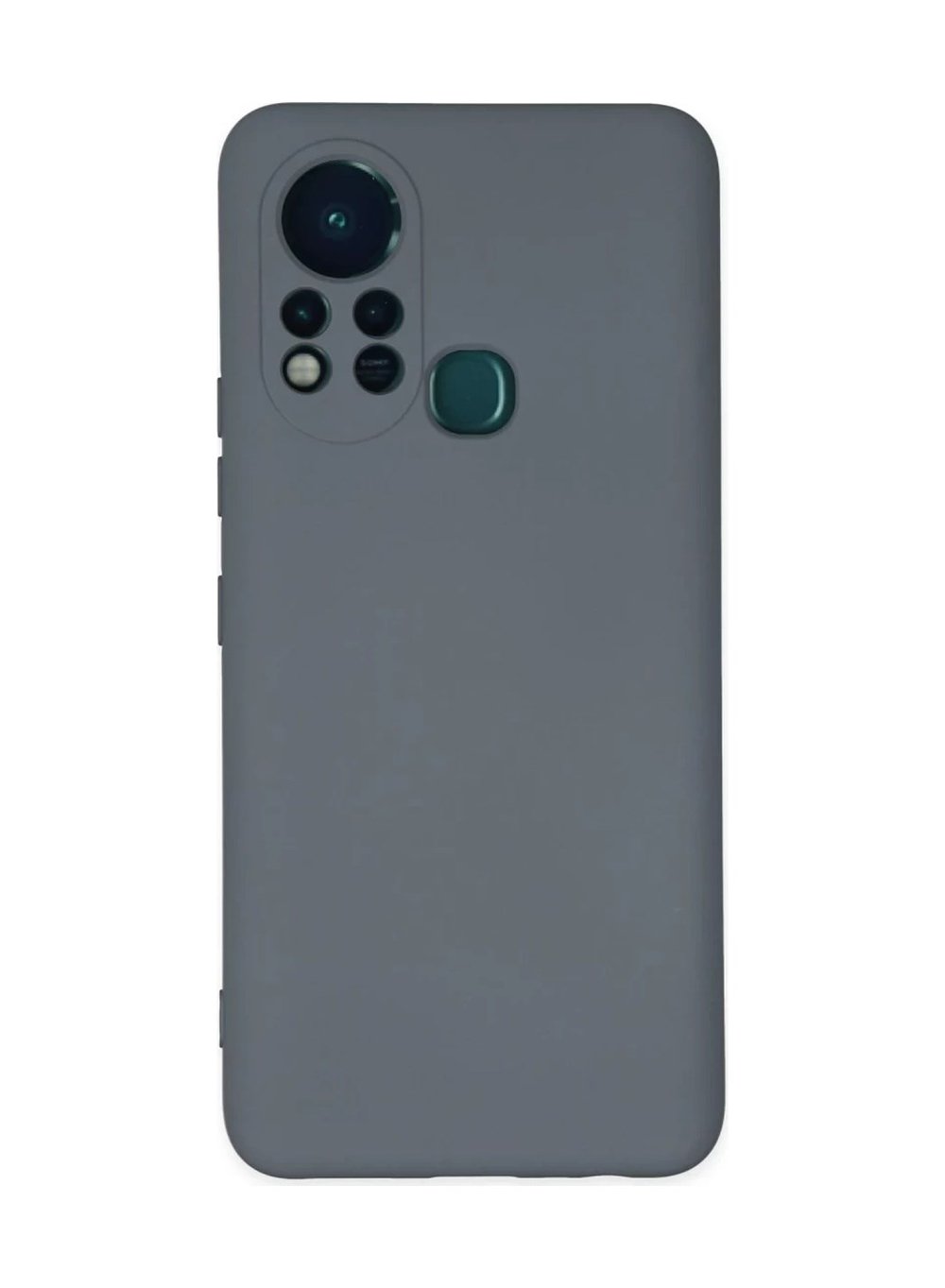 İnfinix Hot 11s Uyumlu Kılıf Nano İçi Kadife Silikon - Gri Belirtilmemiş