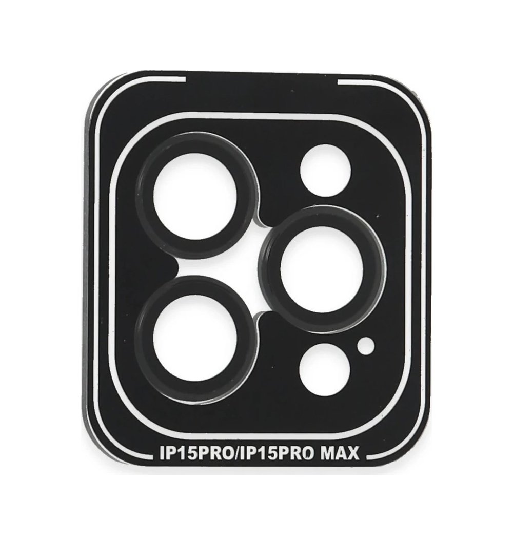 Joko Apple İphone 15 Pro Max Uyumlu Pvd Metal Kamera Lens - Siyah