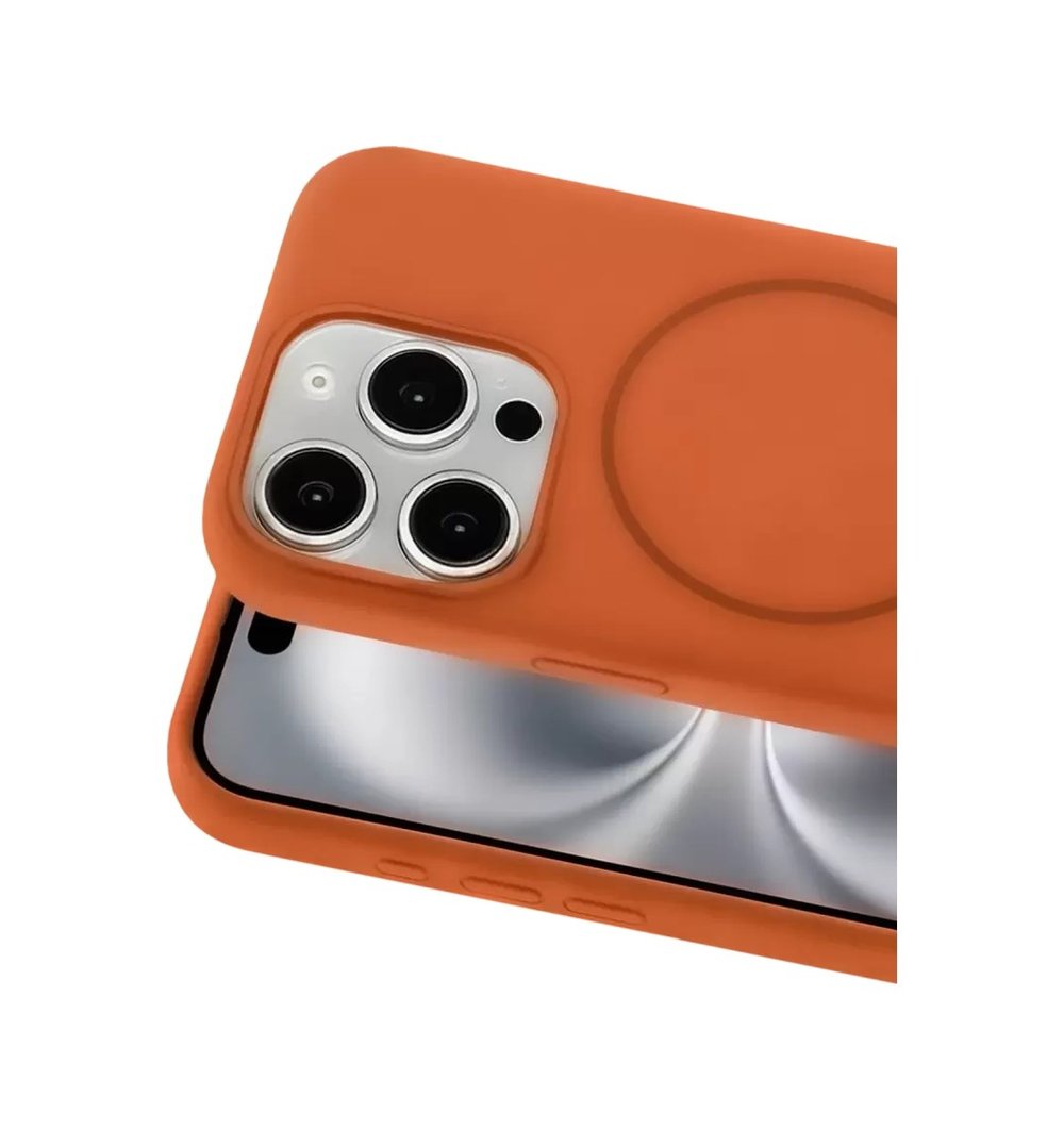 Joko Apple Uyumlu iPhone 15 Pro Max Uyumlu Kılıf Jully Magsafe Kapak - Turuncu Belirtilmemiş
