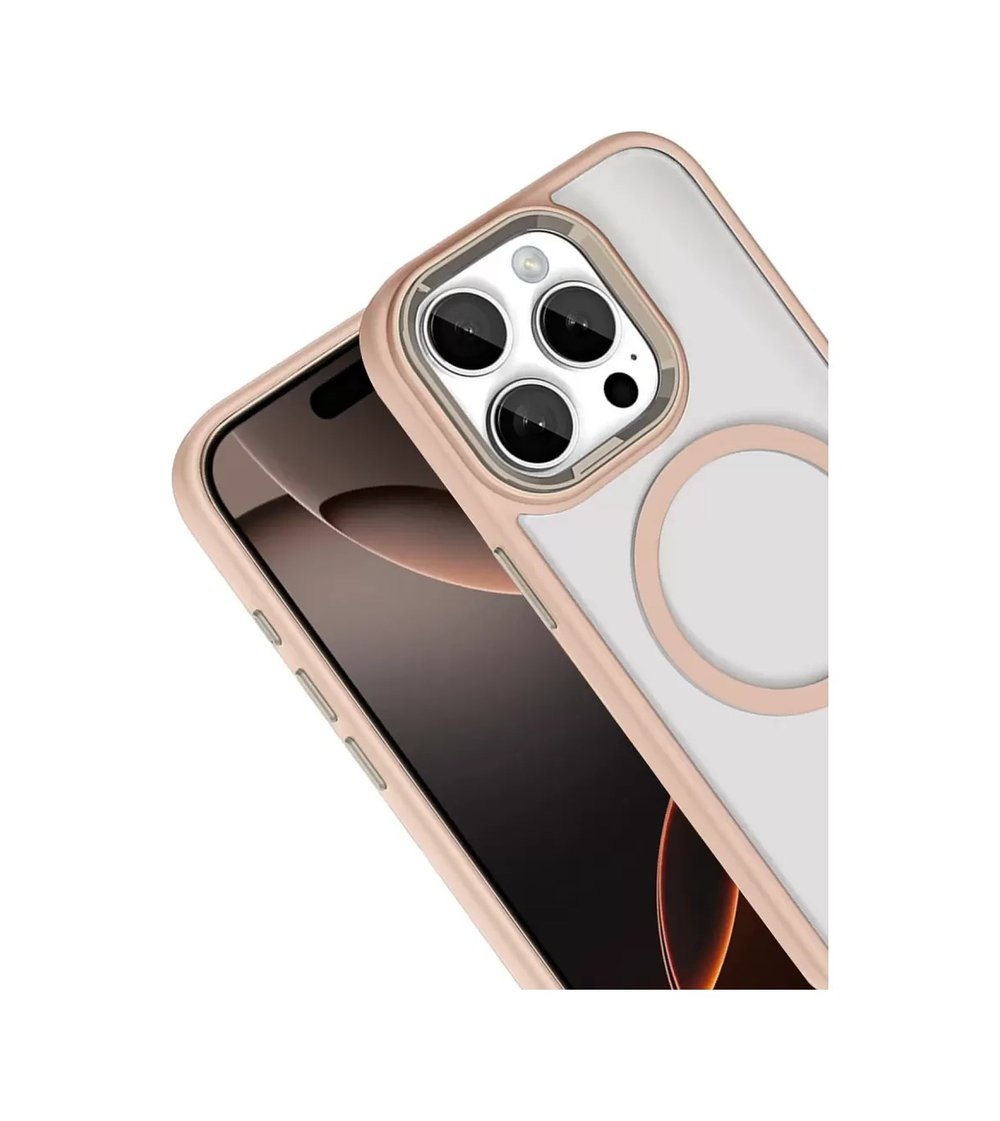 Joko Apple Uyumlu iPhone 15 Pro Max Uyumlu Terea Magsafe Kapak - Gold Belirtilmemiş