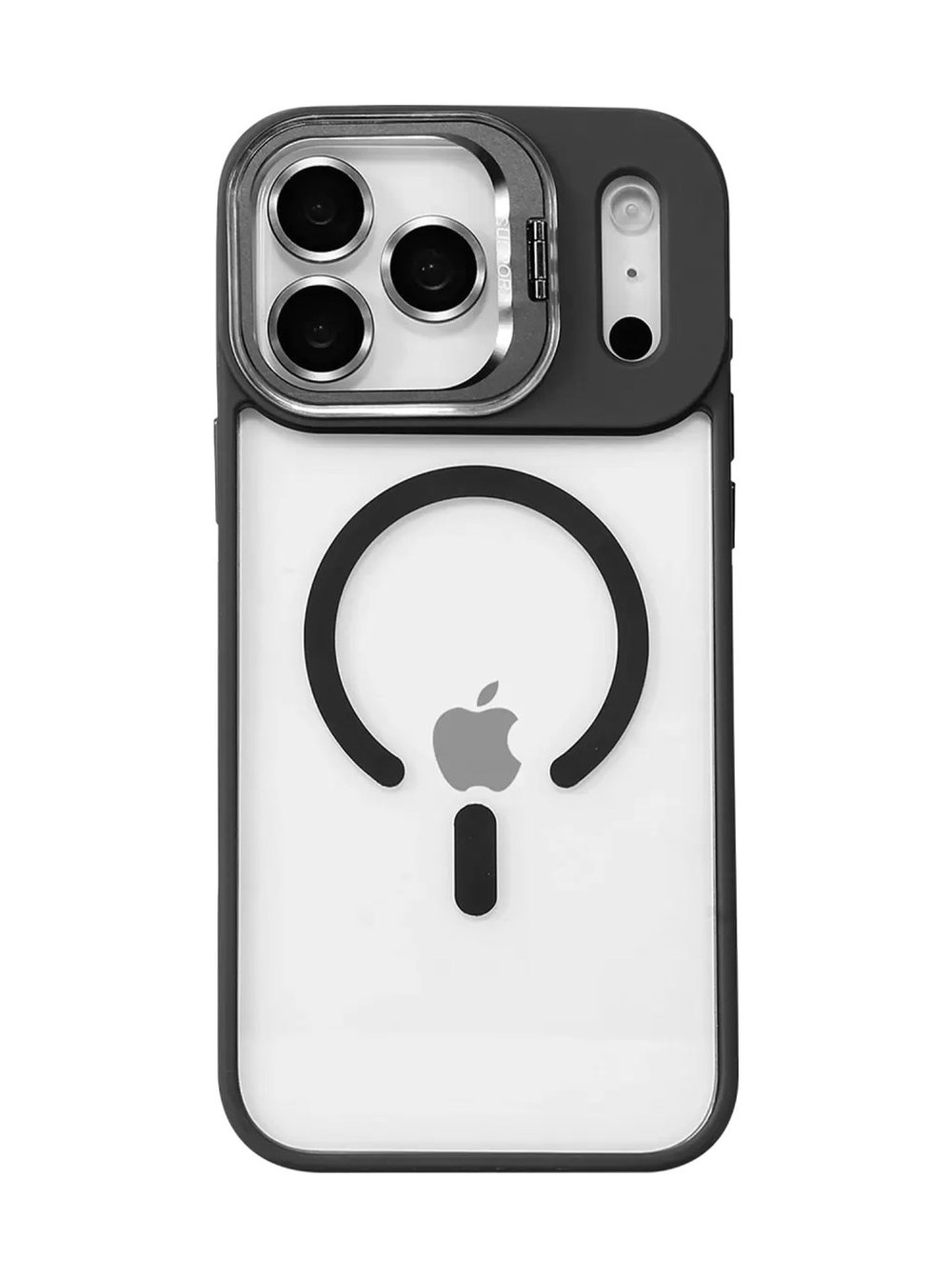 Joko Apple Uyumlu iPhone 17 Pro Max Uyumlu Remim Lensli Magsafe Standlı Kapak - Siyah Belirtilmemiş