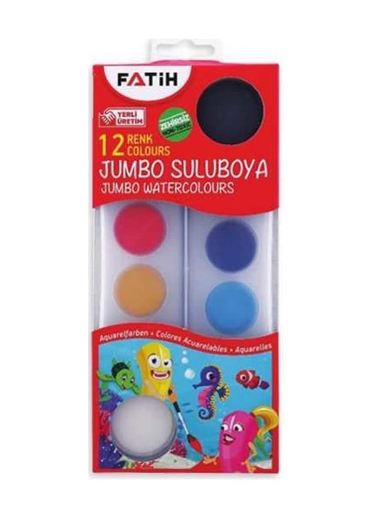 Js-12 Sulu Boya 12 Renk 1 Adet Çok Renkli
