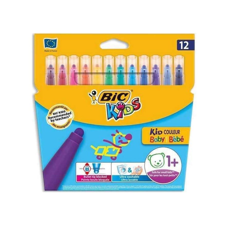 Kid Couleur Keçeli Boya Kalemı 12 Li Çok Renkli
