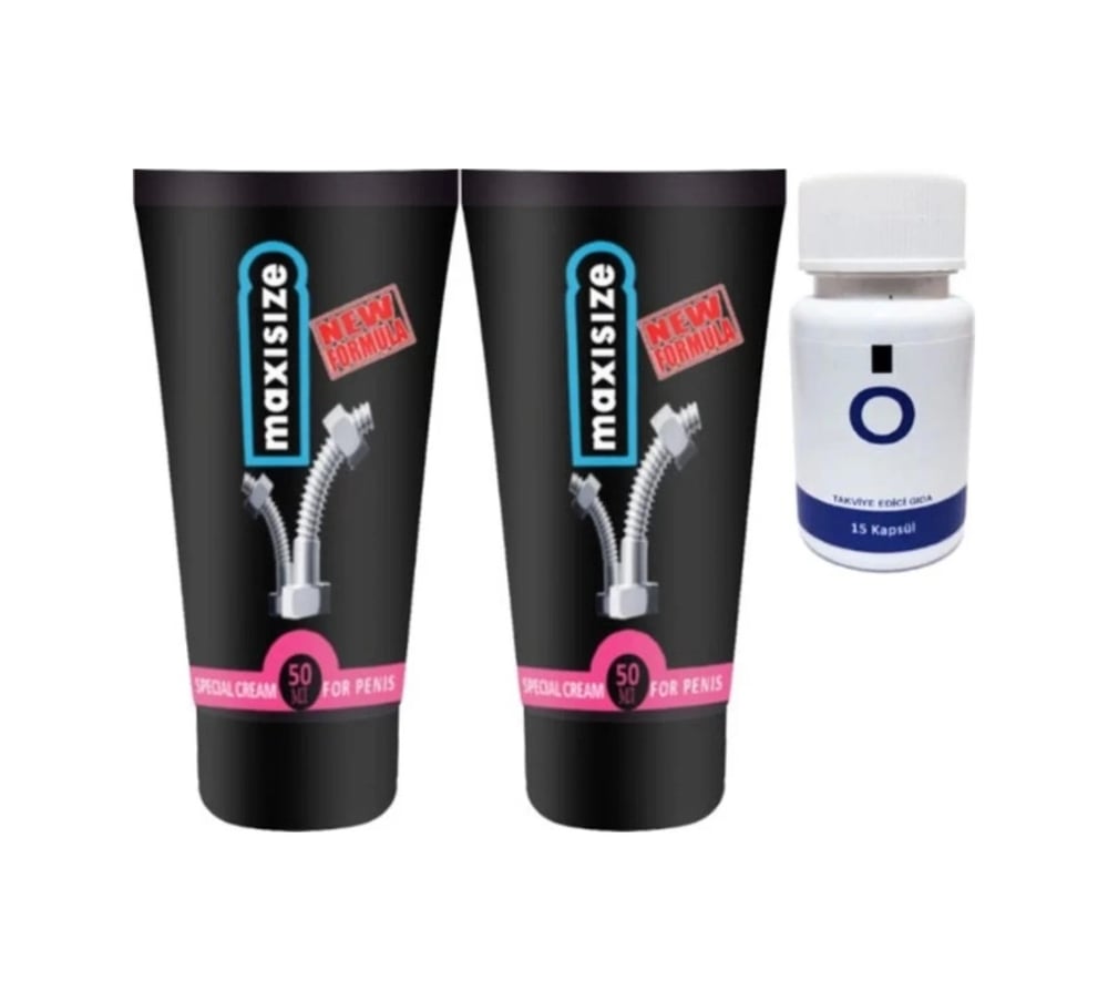 Maxsize 2 Adet Erkeğe Özel 50 Ml Krem + Yanında O Caps 15li Erkeğe