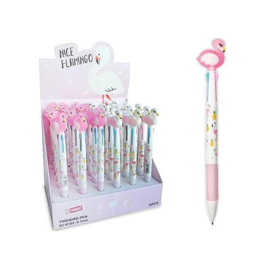 Mk-102 3 Renk Flamingo Tükenmez Kalem 1 Adet