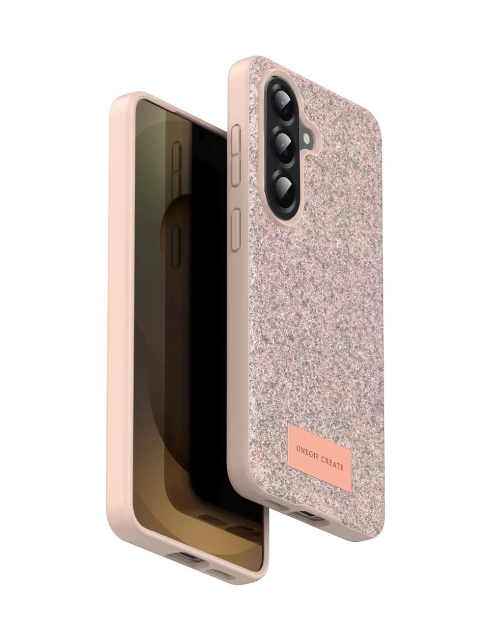 Onegif Samsung Galaxy A17 5g Uyumlu Bright Simli Kapak - Pembe Belirtilmemiş
