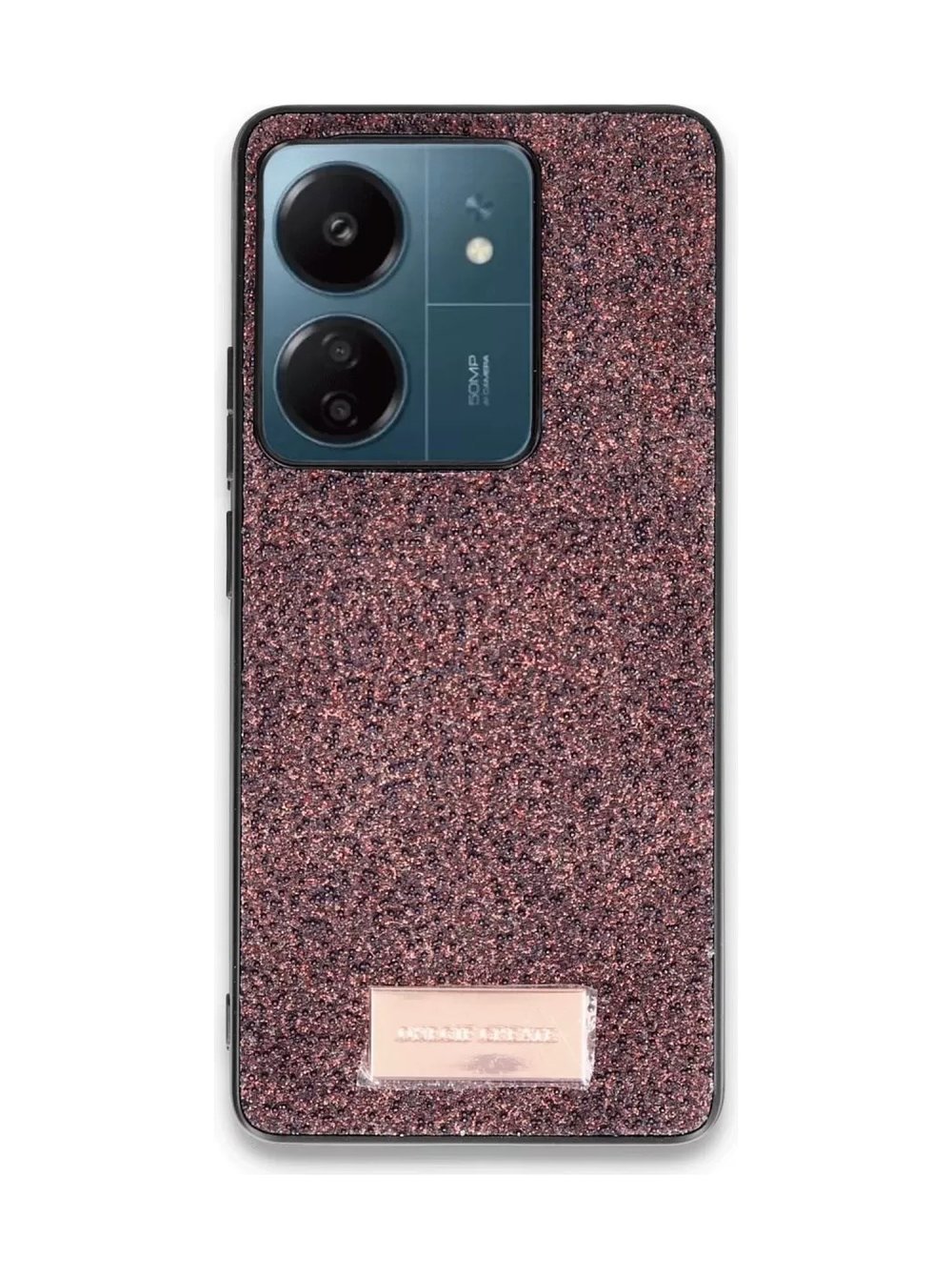Onegif Xiaomi Redmi 13c Uyumlu Bright Simli Kapak - Derin Mor Belirtilmemiş