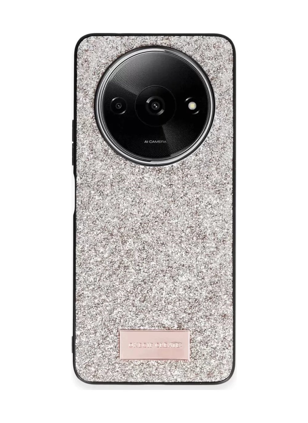 Onegif Xiaomi Redmi A3 4g Uyumlu Bright Simli Kapak - Gold Belirtilmemiş