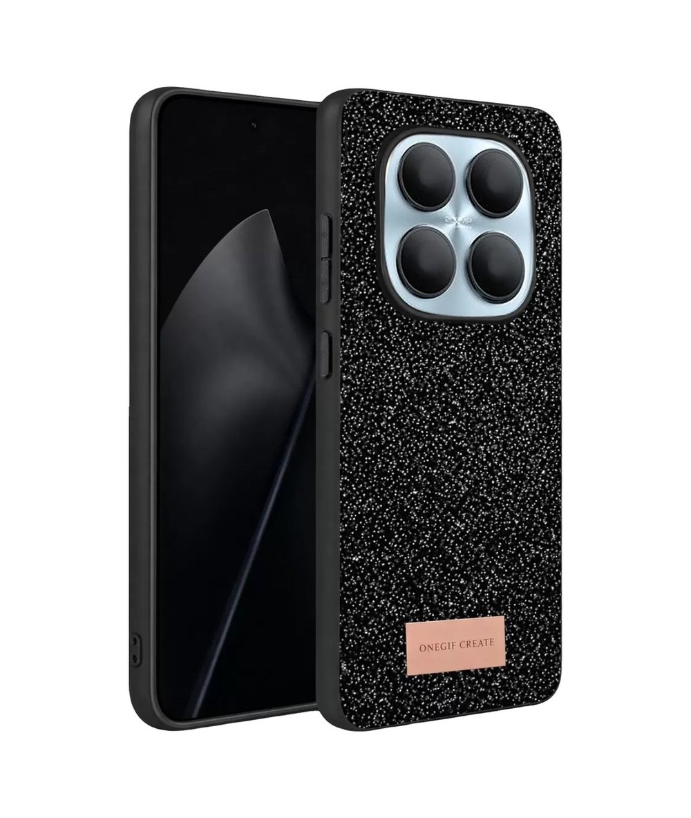Onegif Xiaomi Redmi Note 15 4g Uyumlu Bright Simli Kapak - Siyah Belirtilmemiş