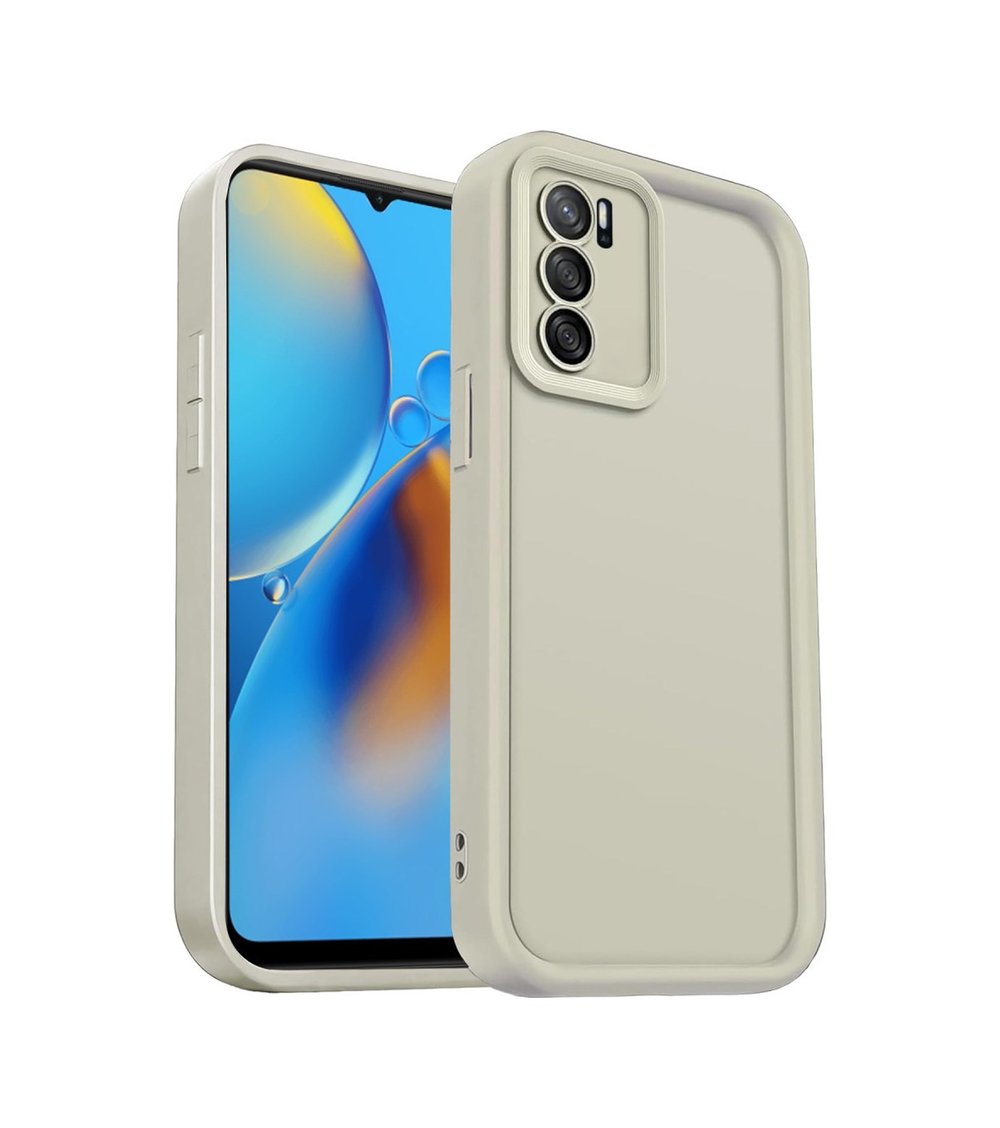 Oppo A16 Uyumlu Kılıf Viera Silikon - Krem Belirtilmemiş