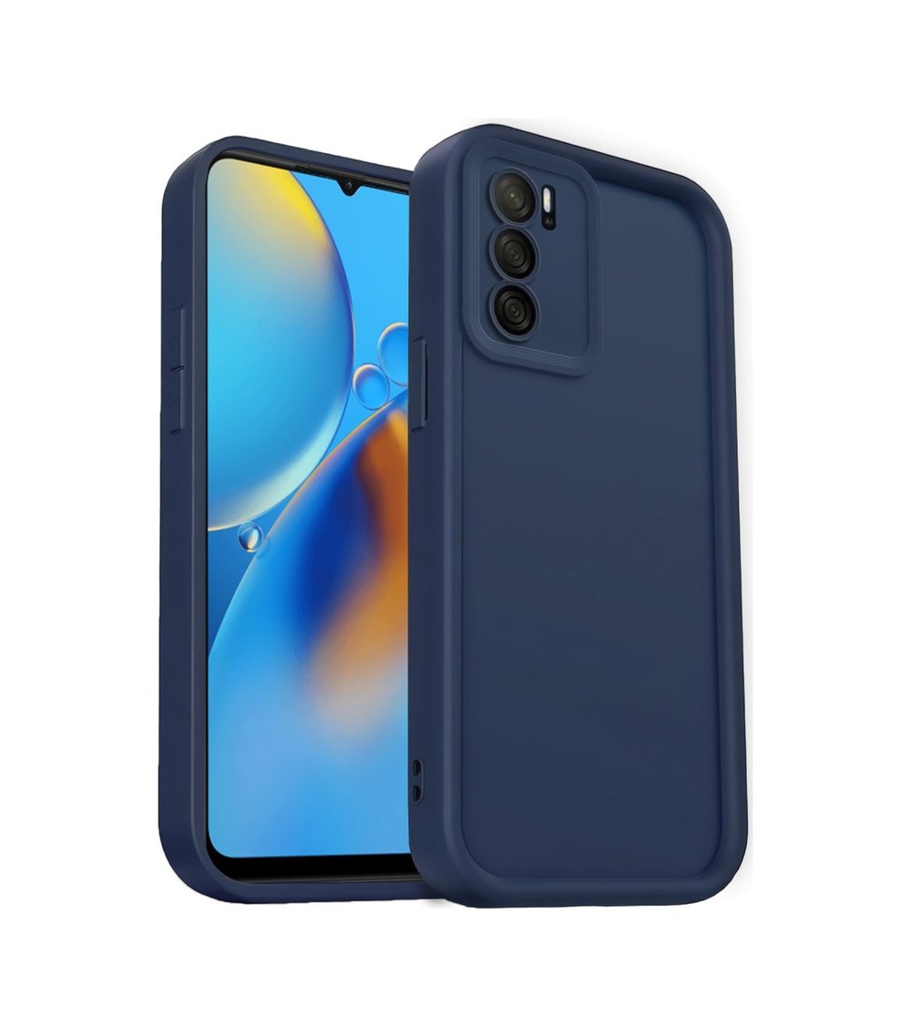 Oppo A16 Uyumlu Kılıf Viera Silikon - Lacivert Belirtilmemiş