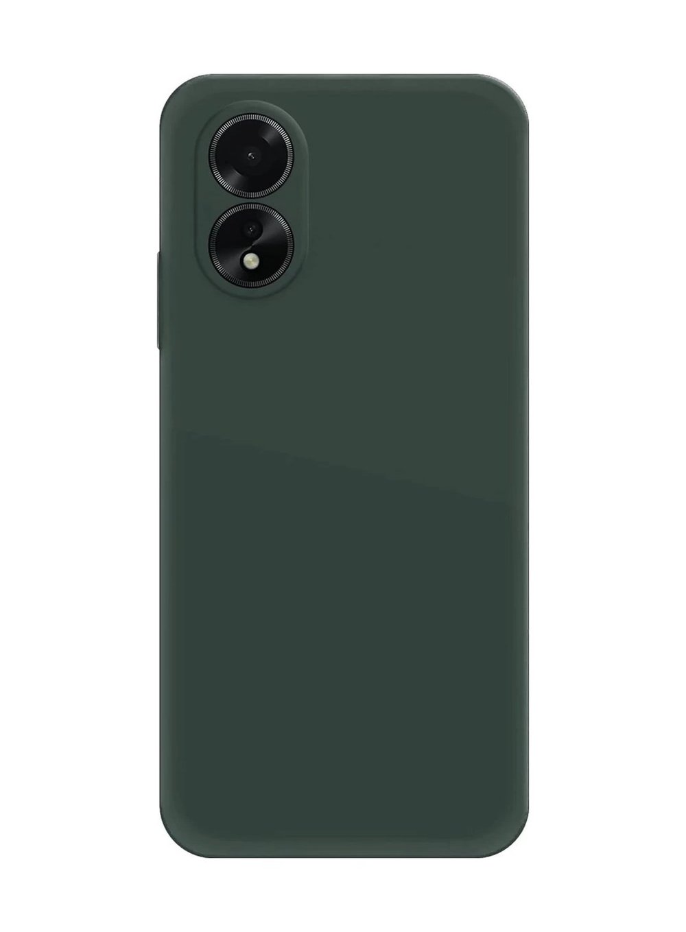 Oppo A38 Uyumlu Kılıf First Silikon - Koyu Yeşil Belirtilmemiş