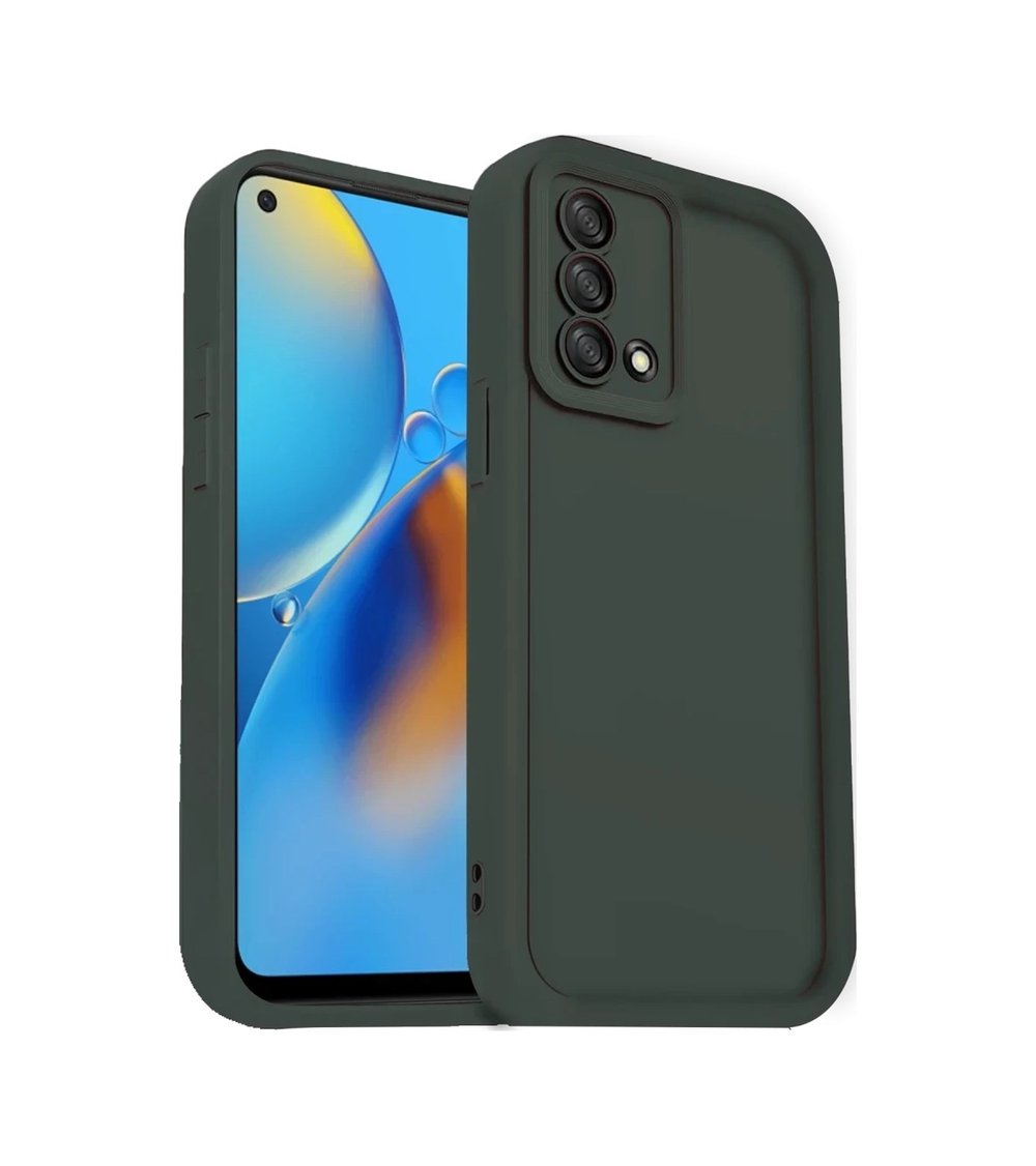 Oppo A74 4g Uyumlu Kılıf Viera Silikon - Koyu Yeşil Belirtilmemiş
