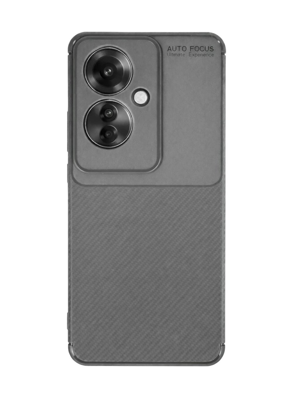 Oppo Reno 11f Uyumlu Kılıf Auto Focus Karbon Kapak - Gri Belirtilmemiş