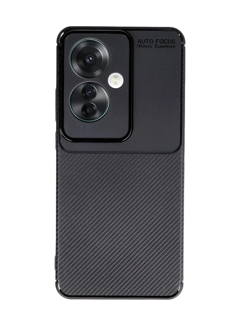 Oppo Reno 11f Uyumlu Kılıf Auto Focus Karbon Kapak - Siyah Belirtilmemiş
