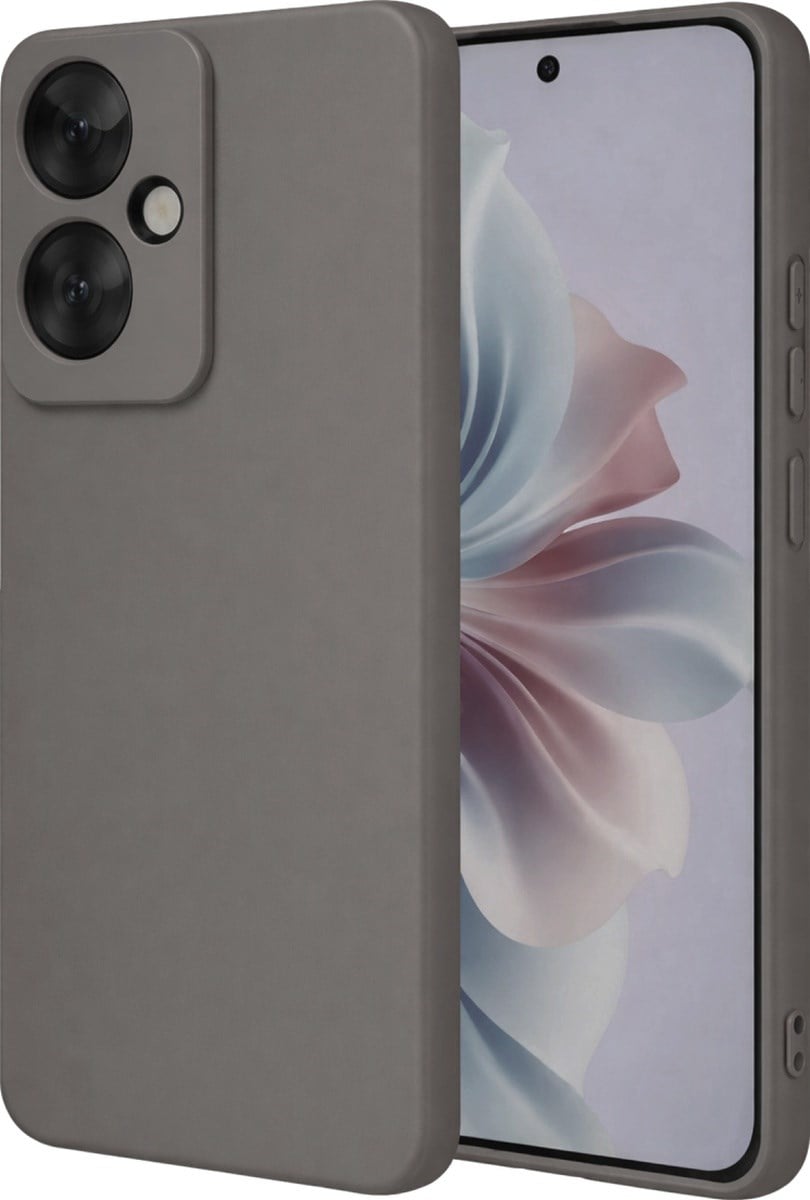 Oppo Reno 11f Uyumlu Kılıf First Silikon - Gri Belirtilmemiş