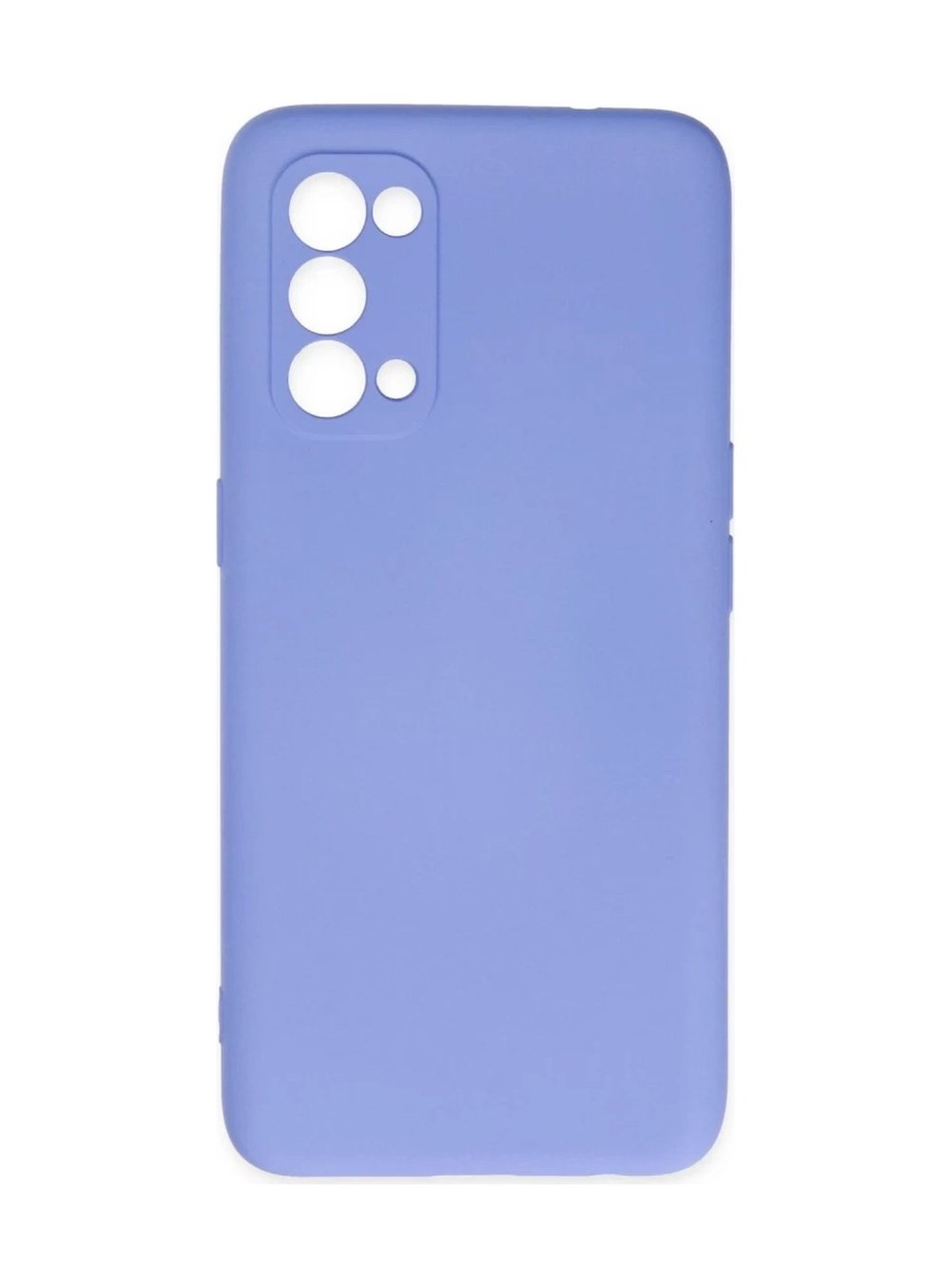 Oppo Reno 5 Uyumlu Kılıf Nano İçi Kadife Silikon - Lila Belirtilmemiş