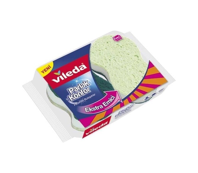 Parlak Oluklu Sünger 1 Adet