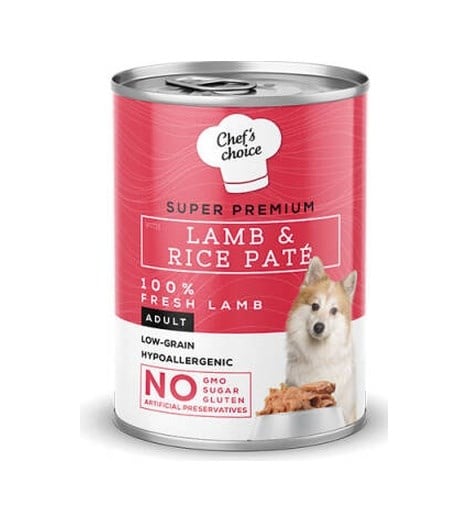 Pate Lamb Rice Kuzulu Pirinçli Yetişkin Köpek Konservesi 400 Gr