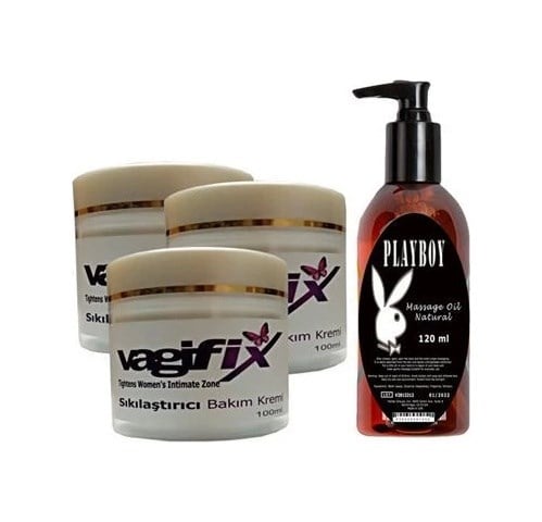 Playboy Vagifix Varicose Vein Defense Cream 3 Adet +playboy Masaj Yağı