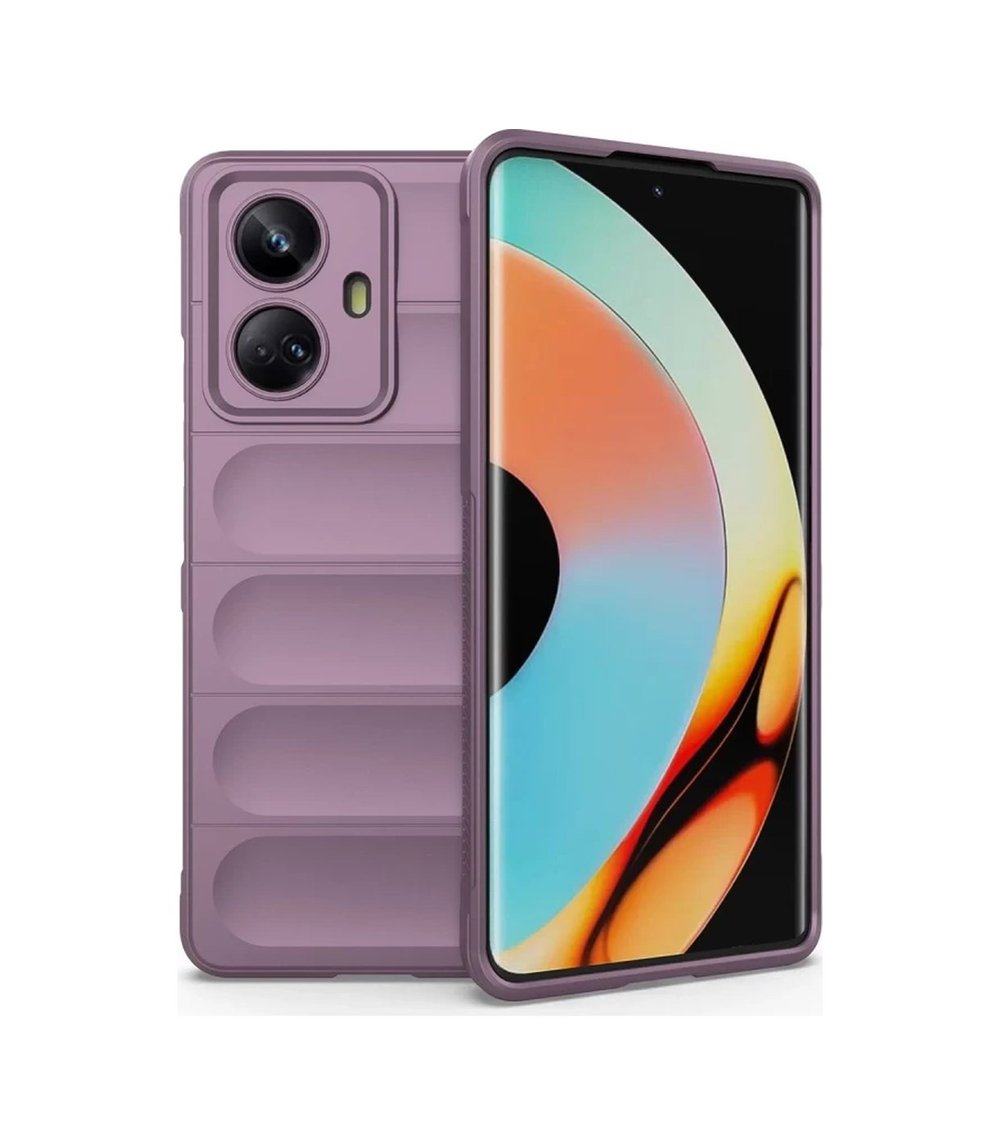 Realme 10 Pro 5g Uyumlu Kılıf Optimum Silikon - Mor Belirtilmemiş