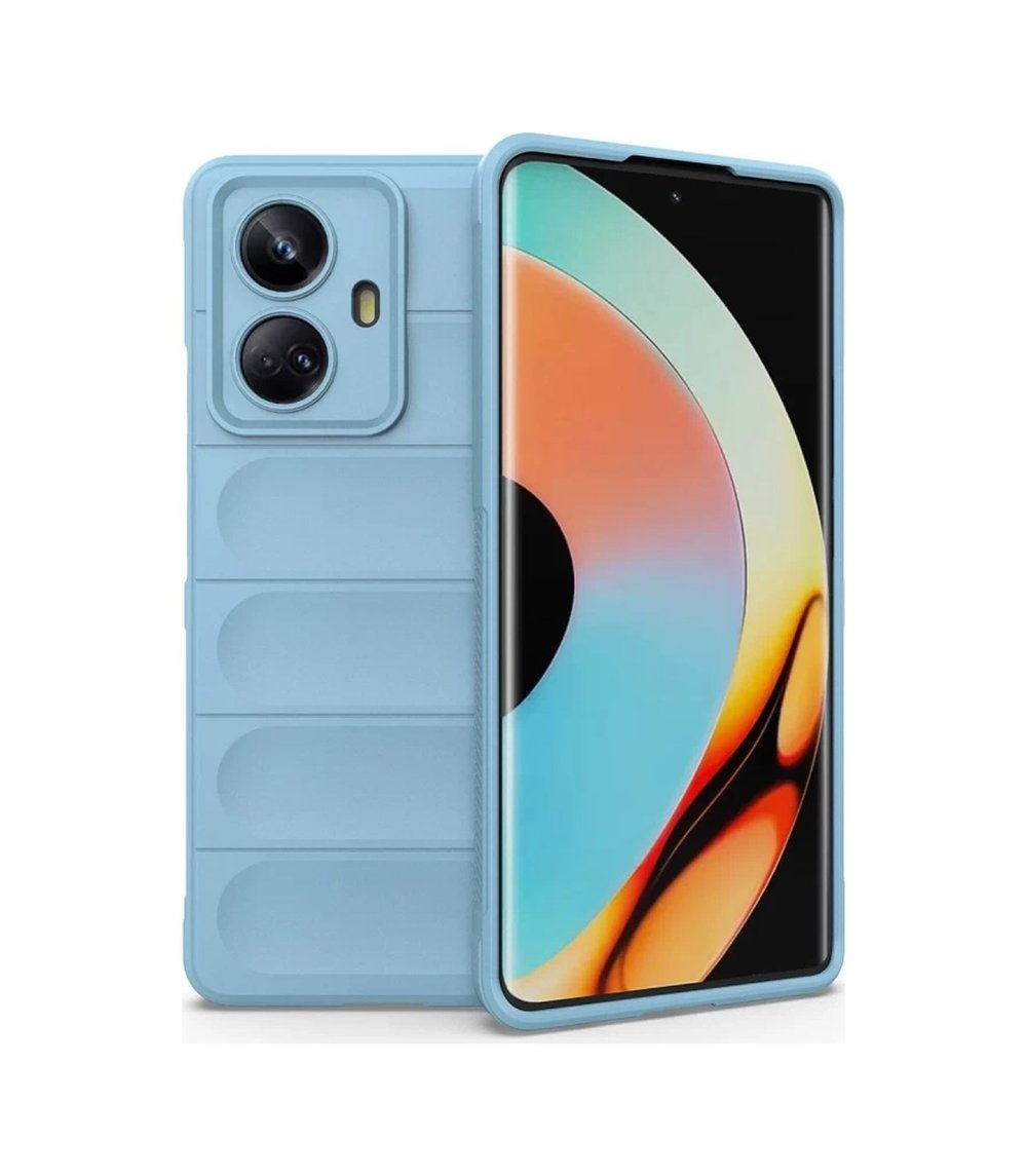 Realme 10 Pro 5g Uyumlu Kılıf Optimum Silikon - Sky Blue Belirtilmemiş