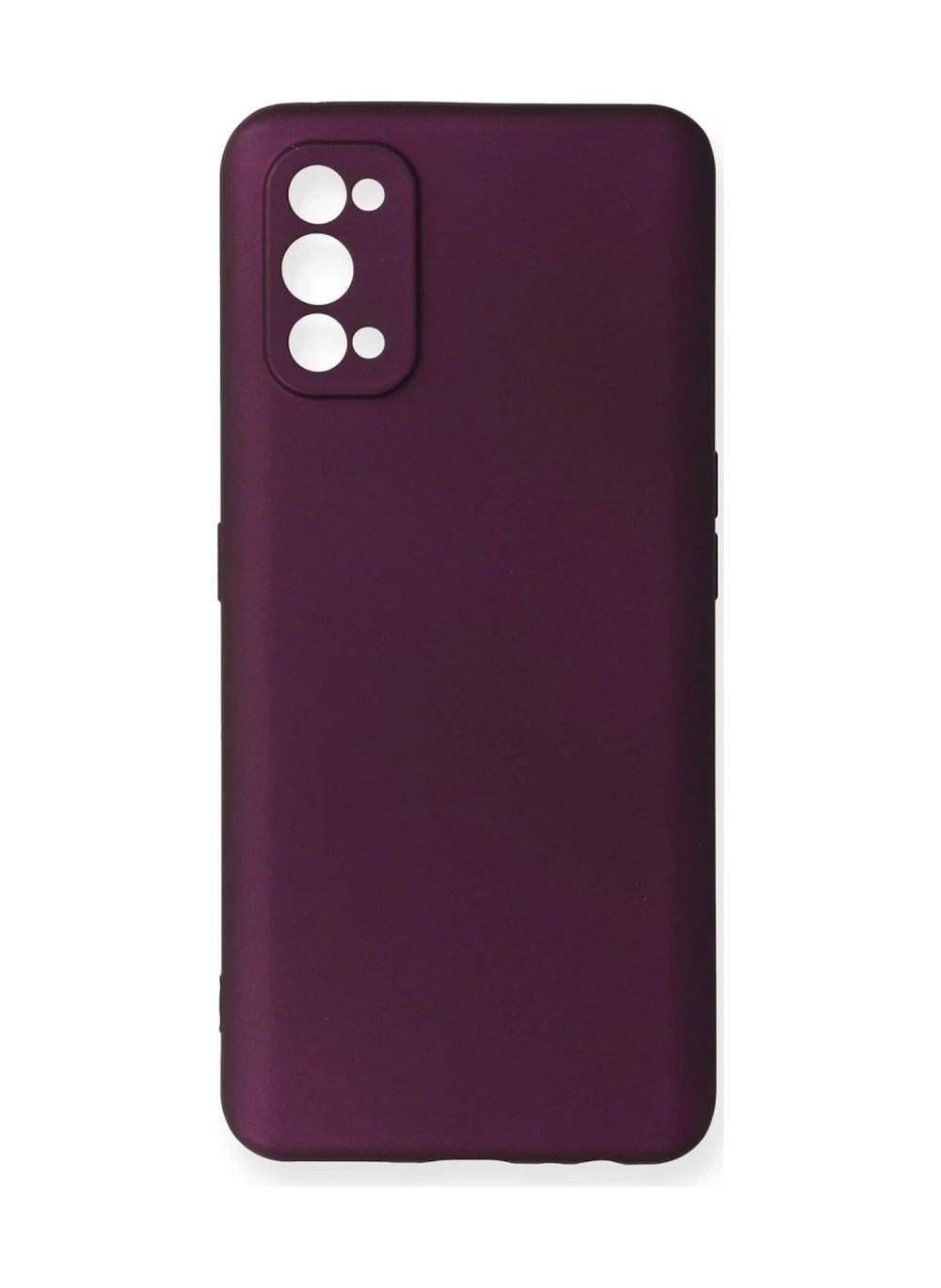 Realme 7 Pro Kılıf First Silikon - Mürdüm 0.2M-Çok Renkli