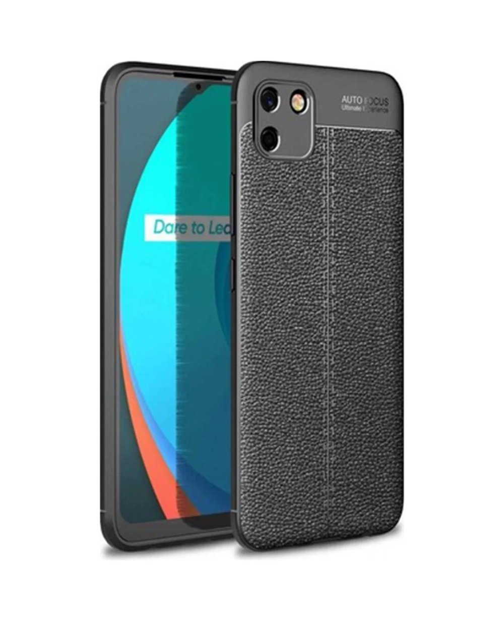 Realme C11 Uyumlu Kılıf Auto Focus Kapak - Siyah Belirtilmemiş