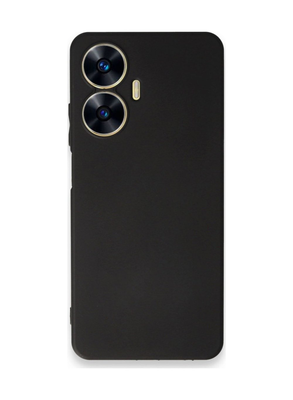 Realme C55 Uyumlu Kılıf First Silikon - Siyah Belirtilmemiş