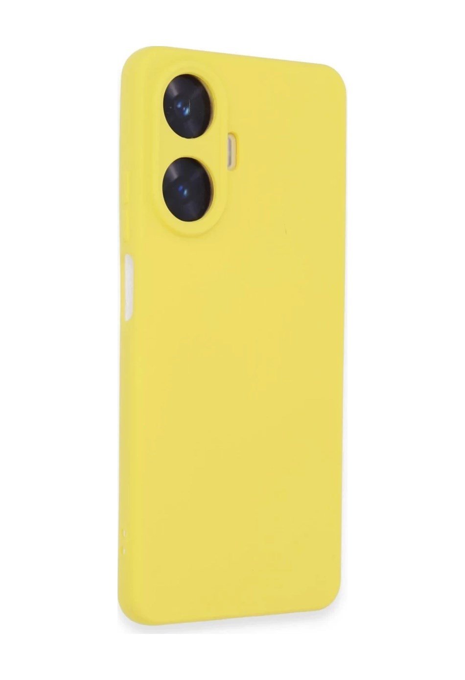 Realme C55 Uyumlu Kılıf Nano İçi Kadife Silikon - Sarı Belirtilmemiş
