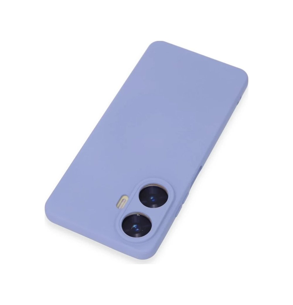 Realme C55 Uyumlu Kılıf Nano İçi Kadife Silikon - Lila Belirtilmemiş