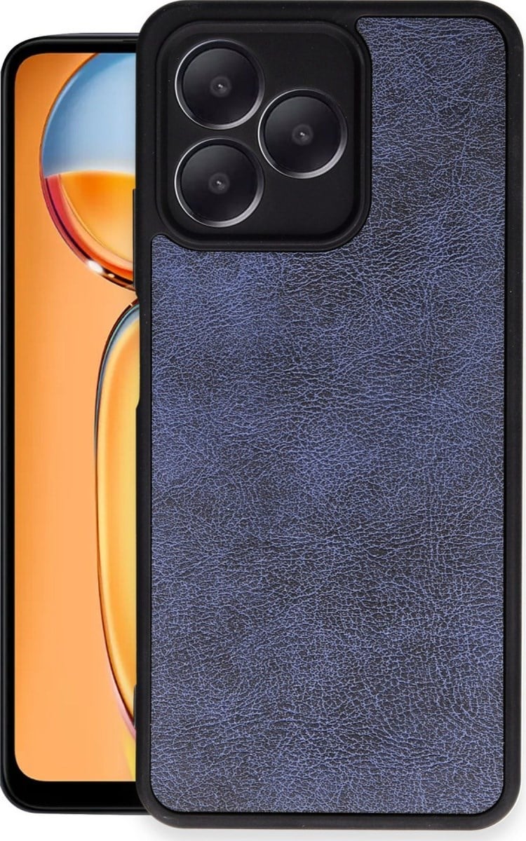 Realme Note 50 4g Uyumlu Kılıf Aras Deri Kapak - Lacivert Belirtilmemiş