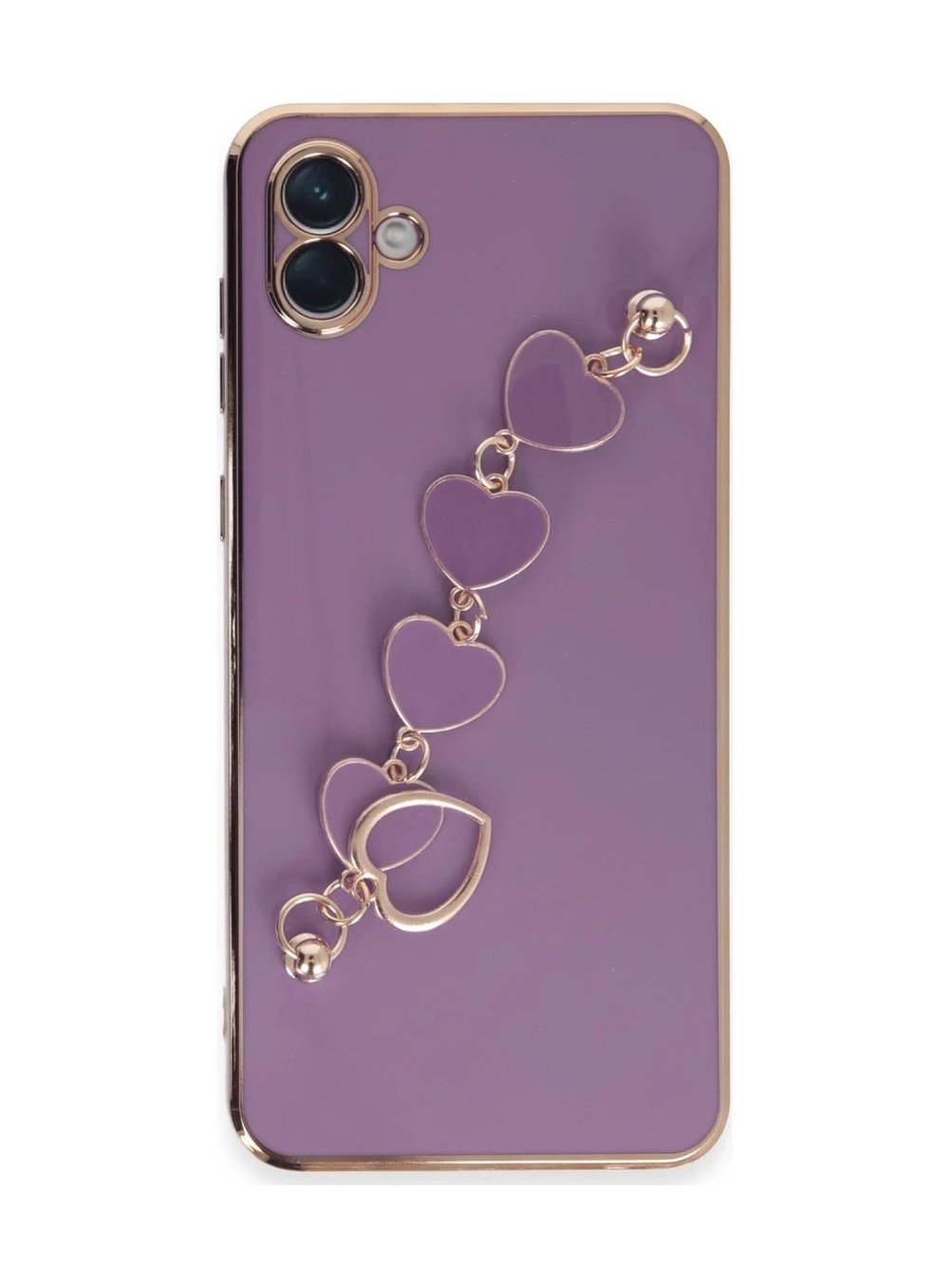 Samsung Galaxy A04e Kılıf Esila Silikon - Mor 0.2M-Çok Renkli