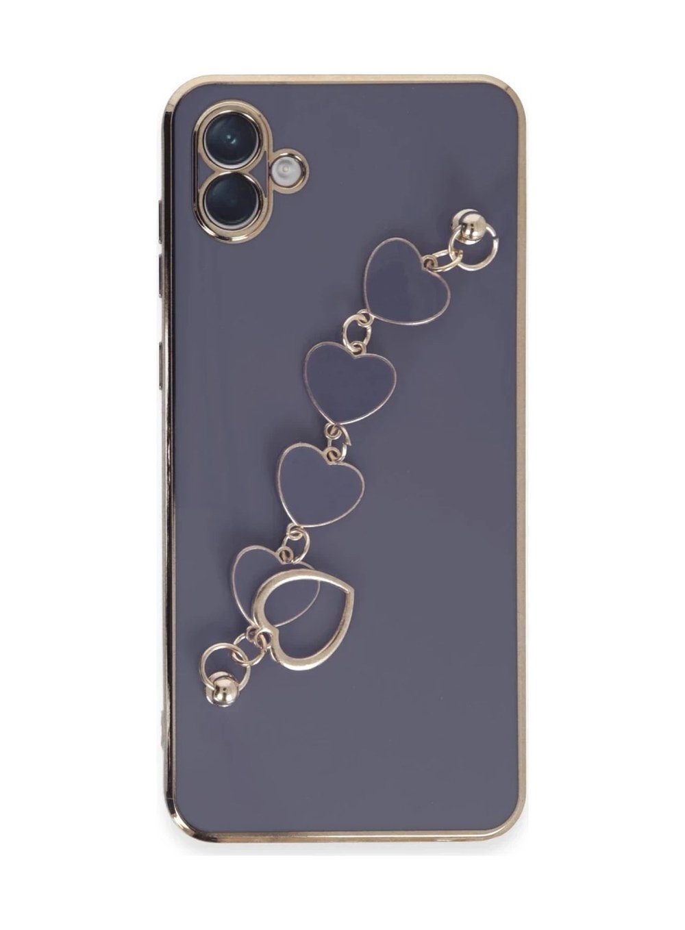 Samsung Galaxy A04e Kılıf Esila Silikon - Gri 0.2M-Çok Renkli