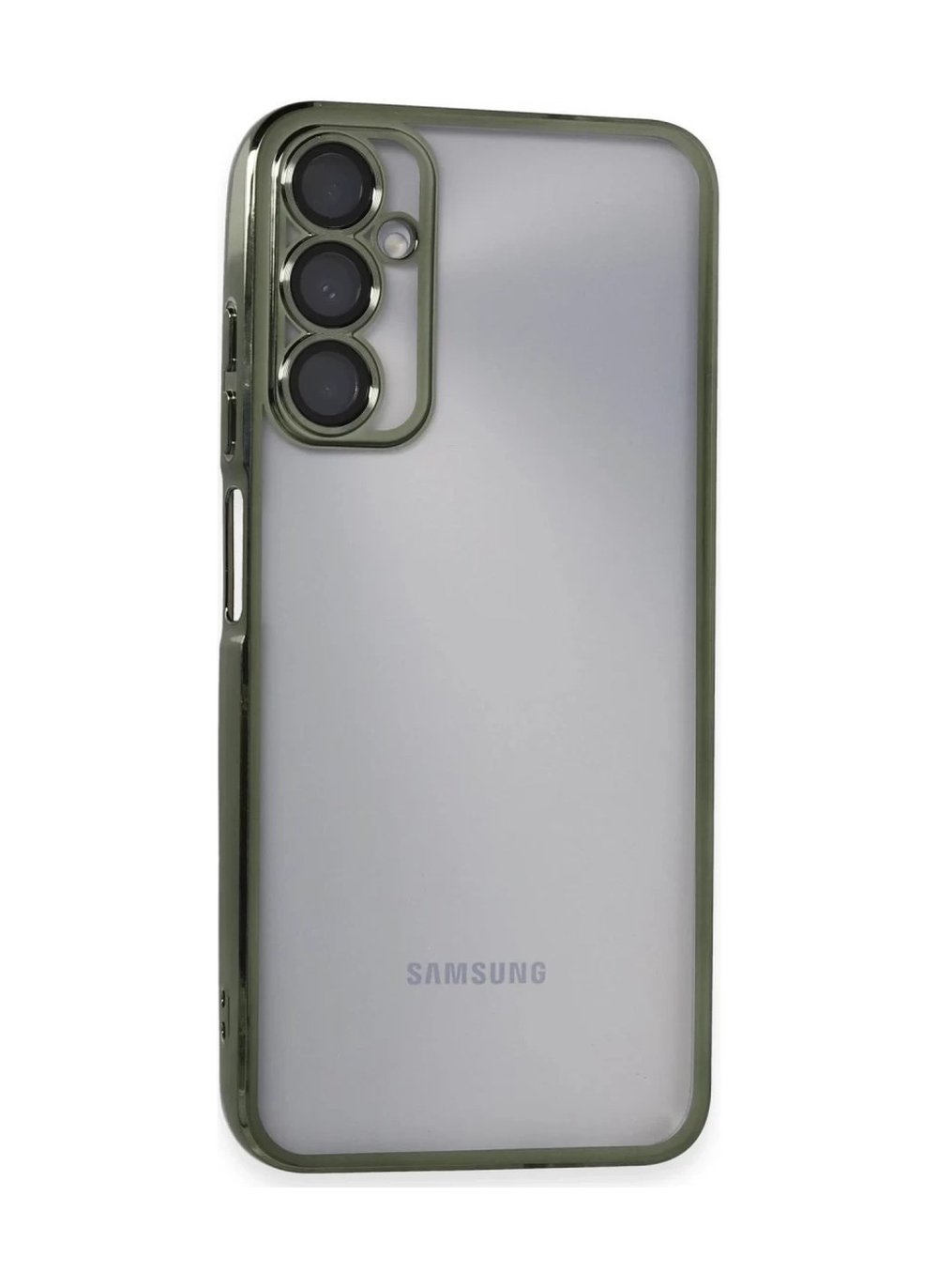 Samsung Galaxy A05s Uyumlu Kılıf Lensli Silikon - Yeşil Belirtilmemiş