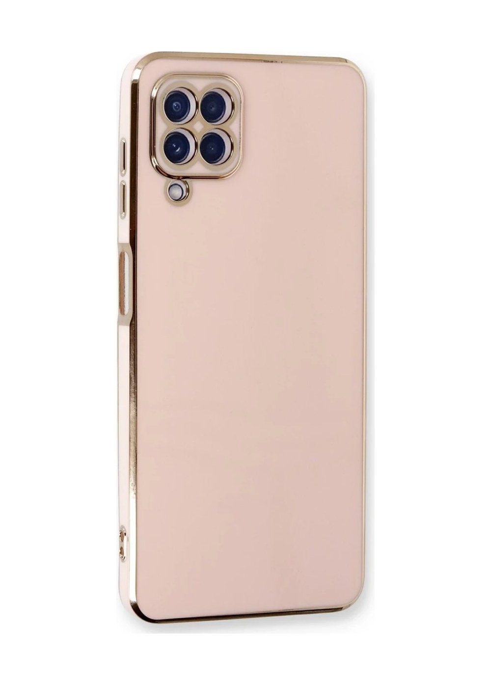 Samsung Galaxy A22 Kılıf Volet Silikon - Pembe 0.2M-Çok Renkli